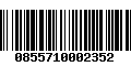 Código de Barras 0855710002352