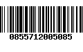 Código de Barras 0855712005085