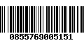 Código de Barras 0855769005151