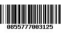 Código de Barras 0855777003125