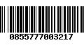 Código de Barras 0855777003217