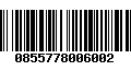 Código de Barras 0855778006002