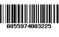Código de Barras 0855974003225