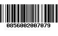 Código de Barras 0856002007079