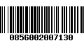 Código de Barras 0856002007130