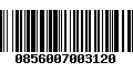 Código de Barras 0856007003120