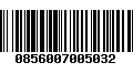 Código de Barras 0856007005032