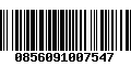 Código de Barras 0856091007547