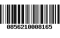 Código de Barras 0856210008165