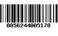 Código de Barras 0856244005178