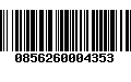 Código de Barras 0856260004353