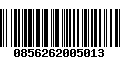 Código de Barras 0856262005013