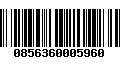 Código de Barras 0856360005960