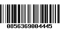 Código de Barras 0856369004445