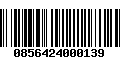 Código de Barras 0856424000139