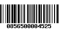 Código de Barras 0856500004525