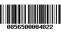 Código de Barras 0856500004822