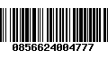 Código de Barras 0856624004777