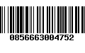 Código de Barras 0856663004752