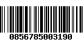 Código de Barras 0856785003190