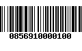 Código de Barras 0856910000100