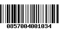 Código de Barras 0857004001034