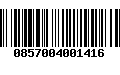 Código de Barras 0857004001416