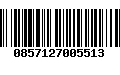 Código de Barras 0857127005513