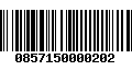 Código de Barras 0857150000202