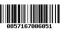 Código de Barras 0857167006051
