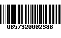 Código de Barras 0857320002388