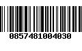 Código de Barras 0857481004030