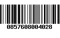 Código de Barras 0857608004028