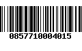 Código de Barras 0857710004015