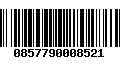 Código de Barras 0857790008521