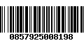 Código de Barras 0857925008198