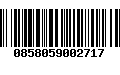 Código de Barras 0858059002717