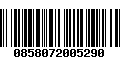 Código de Barras 0858072005290