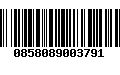 Código de Barras 0858089003791