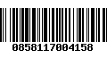 Código de Barras 0858117004158