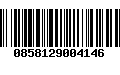 Código de Barras 0858129004146