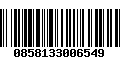 Código de Barras 0858133006549