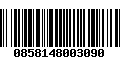 Código de Barras 0858148003090