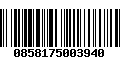 Código de Barras 0858175003940