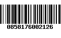 Código de Barras 0858176002126