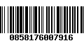 Código de Barras 0858176007916