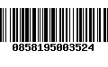 Código de Barras 0858195003524