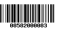 Código de Barras 08582000083