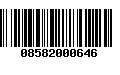 Código de Barras 08582000646