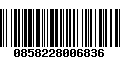 Código de Barras 0858228006836